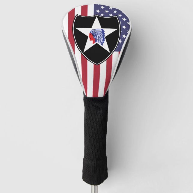 Weatherproof Personalised House Flag Golf Head Cover (Front)