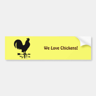Weathervane Rooster Bumper Sticker