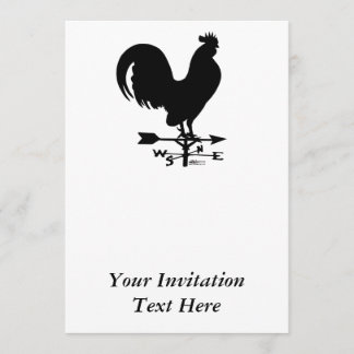 Weathervane Rooster Invitation
