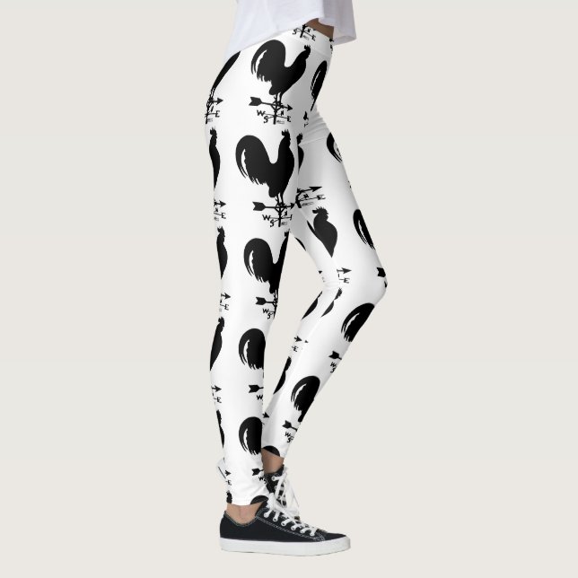 Weathervane Rooster Leggings (Right)