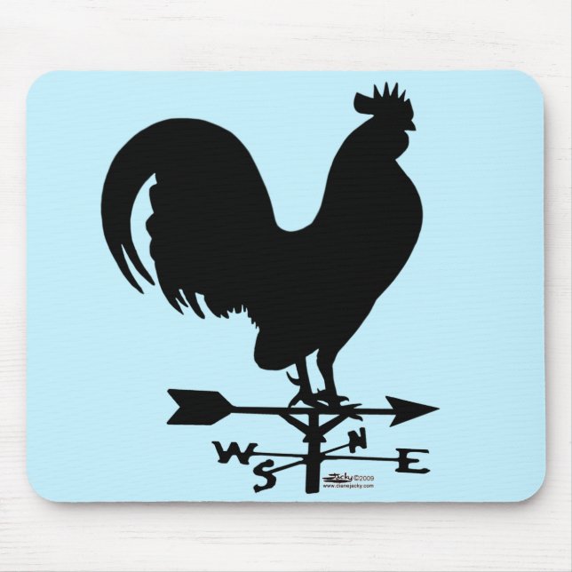 Weathervane Rooster Mouse Pad (Front)