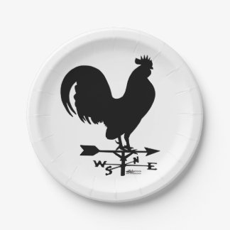 Weathervane Rooster Paper Plate