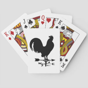 Weathervane Rooster Playing Cards