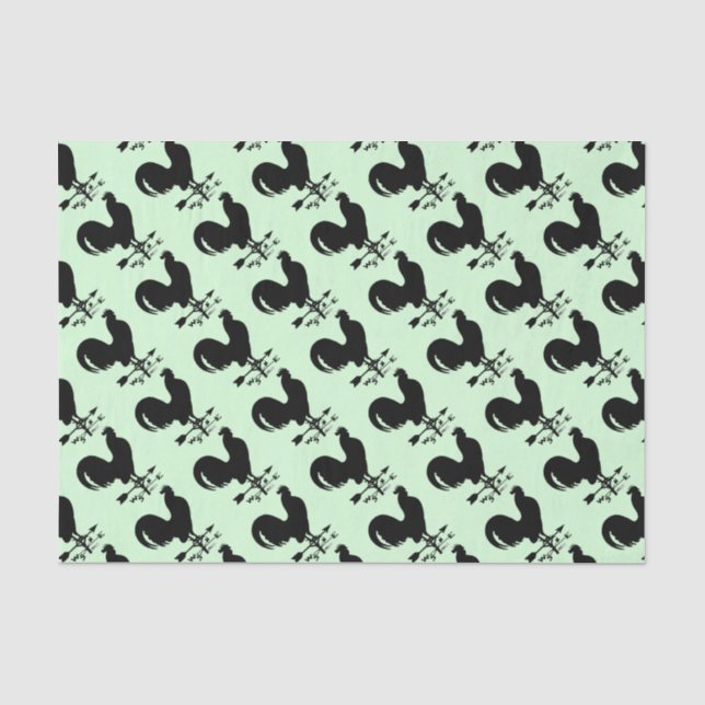 Weathervane Rooster Tissue Paper (Front)