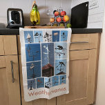 Weathervanes teatowel tea towel<br><div class="desc">Teatowel with photos of weathervanes from New Forest Pics</div>
