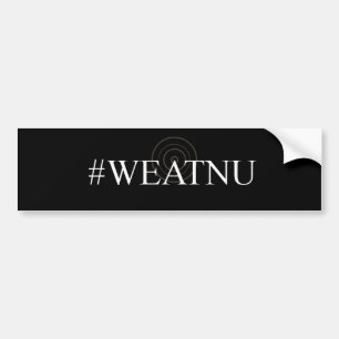 #WEATNU 'Black Bumper sticker with Antenna'
