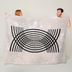 Weave Design Talking Canyons, New Mexico Fleece Blanket