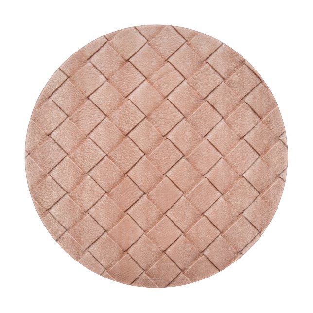 Weave Leather Texture Background Design Cutting Board (Front)