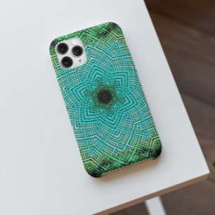 Weave Mandala Blue and Green Case-Mate iPhone Case