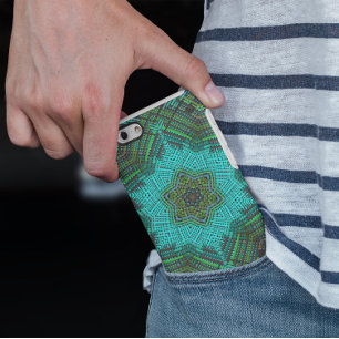 Weave Mandala Blue and Green Case-Mate iPhone Case