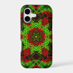 Weave Mandala Green and Red