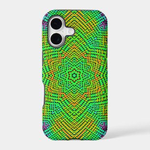 Weave Mandala Orange Green and Blue