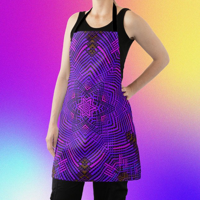 Weave Mandala Pink and Purple Apron (Creator Uploaded)