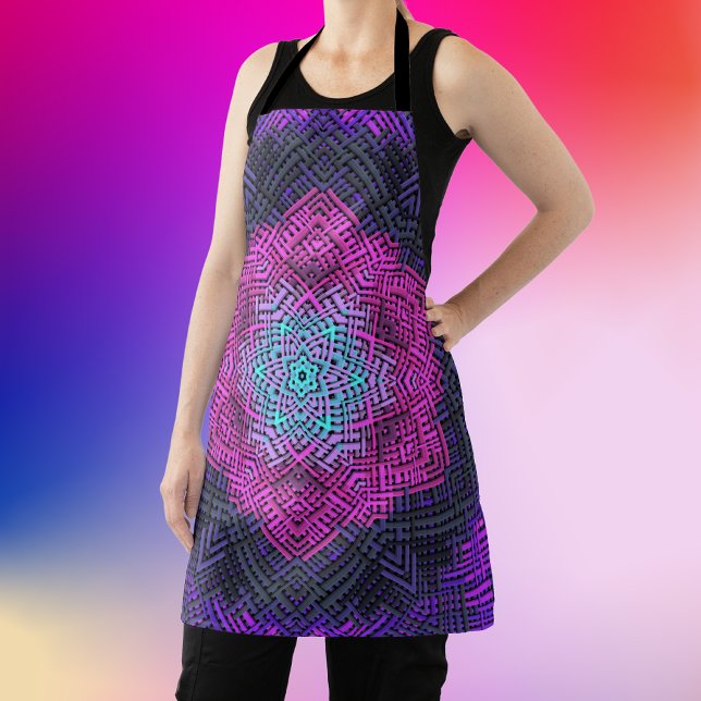 Weave Mandala Pink Purple and Blue Apron (Creator Uploaded)