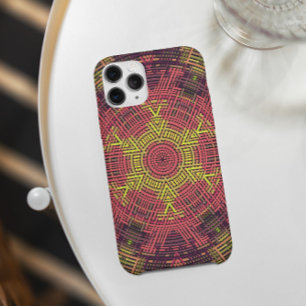 Weave Mandala  Pink Purple and Yellow Case-Mate iPhone Case