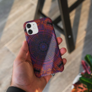 Weave Mandala Red Orange and Purple Case-Mate iPhone Case