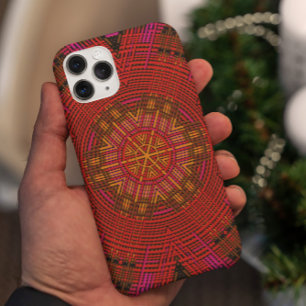 Weave Mandala Red Pink and Yellow Case-Mate iPhone Case