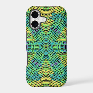 Weave Mandala Yellow Green and Blue
