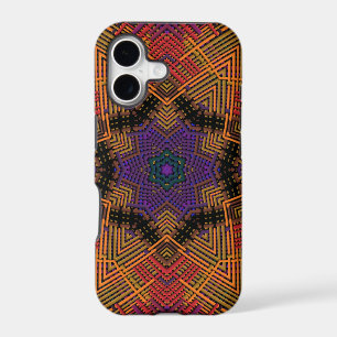 Weave Mandala Yellow Orange and Purple