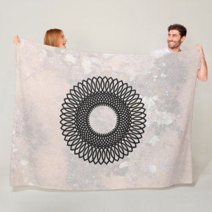 Weave Pattern, Talking Canyons, New Mexico Fleece Blanket