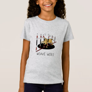 Weave Woes - agility funny stuck dog oops T-Shirt