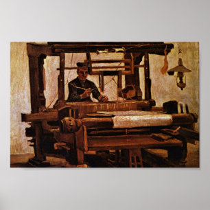 Weaver At The Loom By Vincent Van Gogh Poster