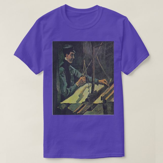 Weaver Facing Right (HalfFigure) Vincent Van Gogh  T-Shirt (Design Front)