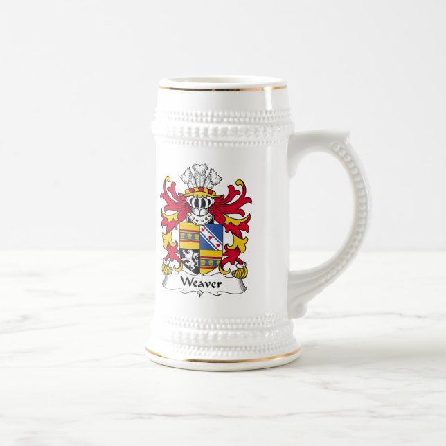 Weaver Family Crest Beer Stein (Right)