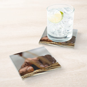 Weaver's Hand Glass Coaster