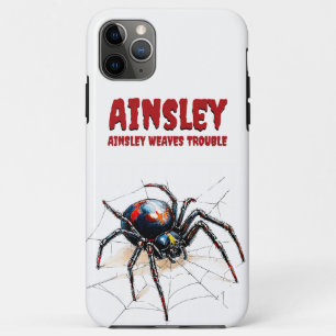 Weaves Trouble Spider Funny Creepy Design Case-Mate iPhone Case