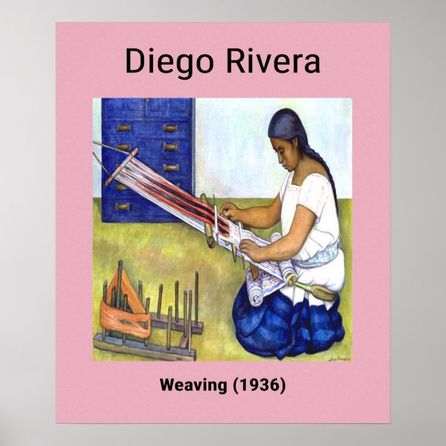 Weaving by Diego Rivera (1936) Poster (Front)
