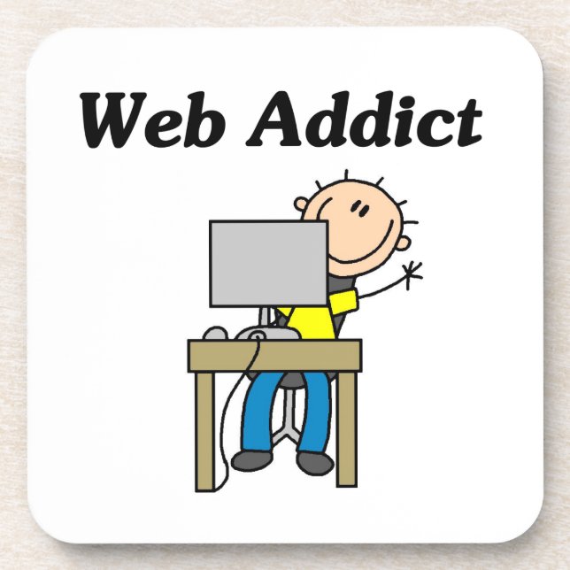 Web Addict Coaster (Front)