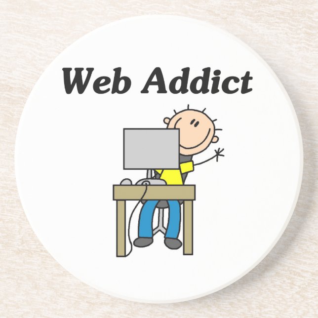 Web Addict Coaster (Front)