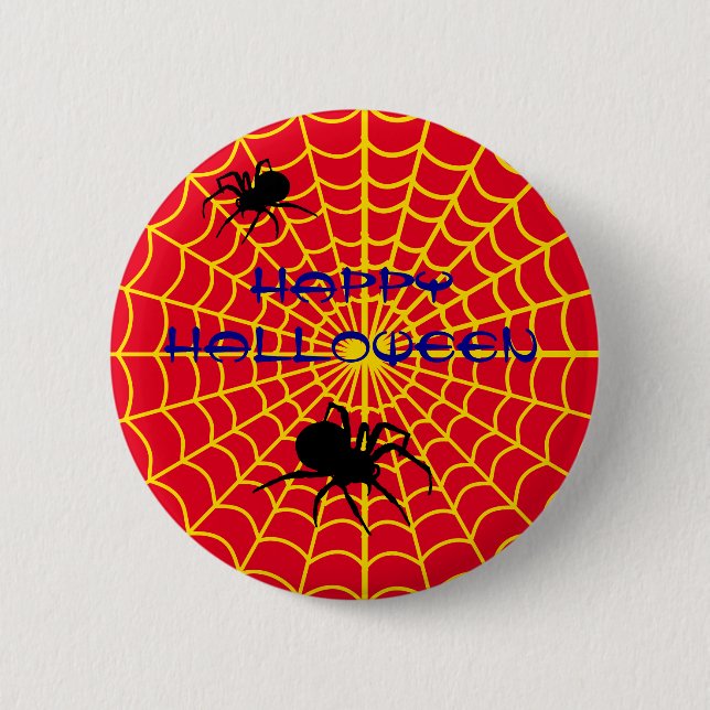 Web and  Spider Pin Button (Front)