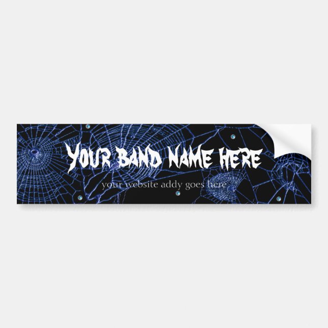 web band template bumper sticker (Front)