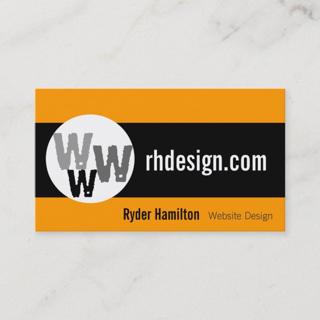 Web Design Business Cards (Front)