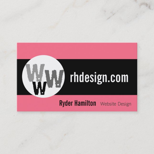 Web Design Business Cards (Front)