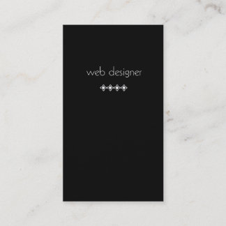 WEB DESIGNER Business Card
