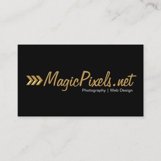 Web Designer Photographer Business Card (Front)