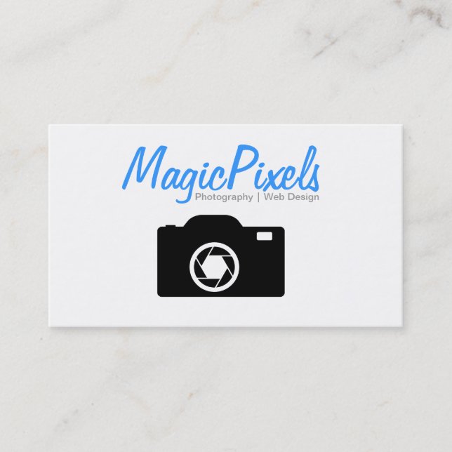 Web Designer Photographer Business Card (Front)