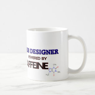 Web Designer Powered by caffeine Coffee Mug