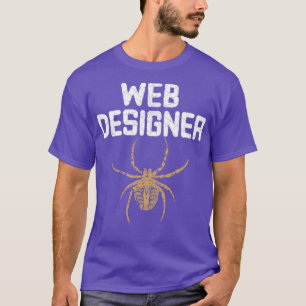 Web Designer with Spider T-Shirt