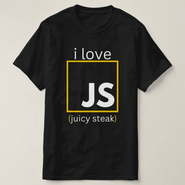 web developer JavaScript funny programming T-Shirt (Design Front)