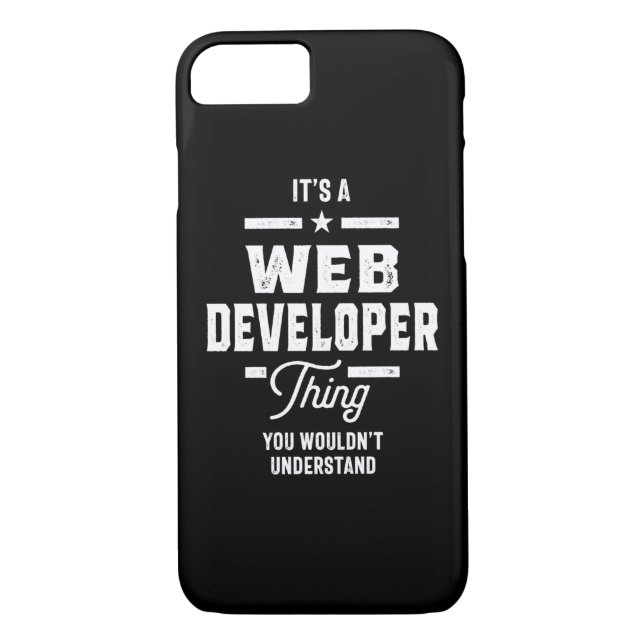 Web Developer Job Title Gift Case-Mate iPhone Case (Back)