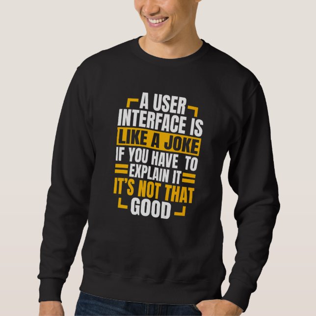 Web Developer Software Website Programmer Coder Co Sweatshirt (Front)