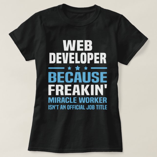 Web Developer T-Shirt (Design Front)