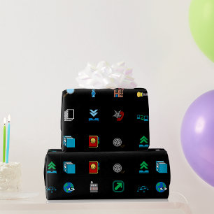 Web Icons Wrapping Paper