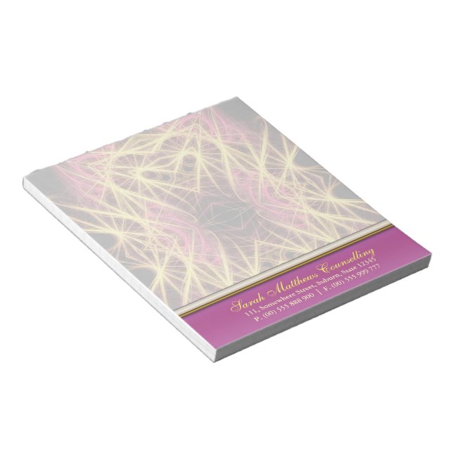 Web Love Fractal Art Notepad (Angled)