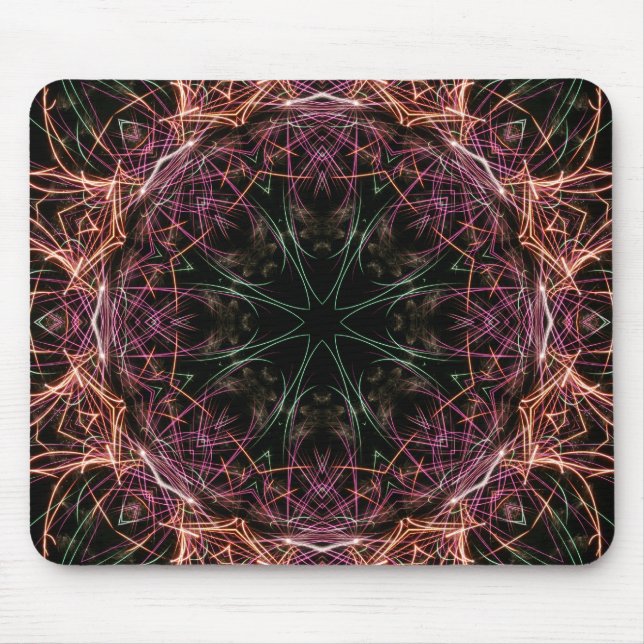 Web of Colour Kaleidoscope Mousepad (Front)