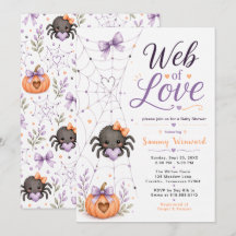 Web of Love Halloween Baby Shower